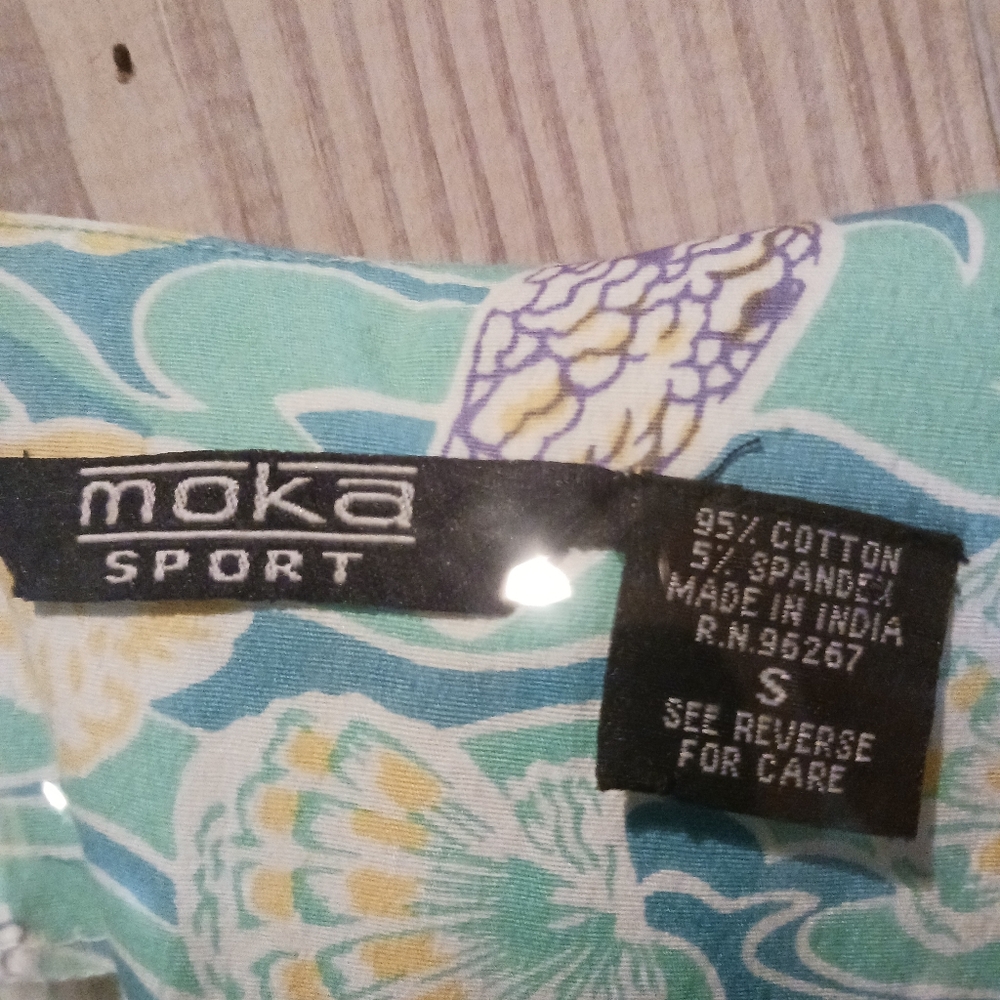 Moka Sport Seashell Seaside print summer beach dress size Small